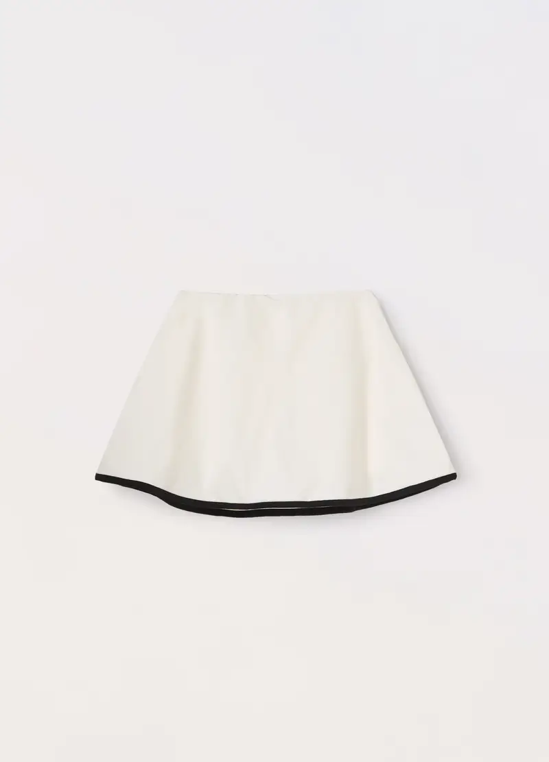 Blukids, Minigonna In Cotone Stretch Ragazza, Bambina, Bianco, Taglia: 10-11