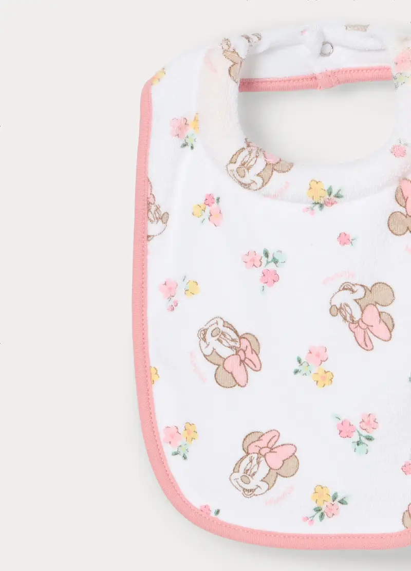 Pack 2 Bavaglini Disney In Spugna Di Misto Cotone Neonata, Bianco, U miniatura 3