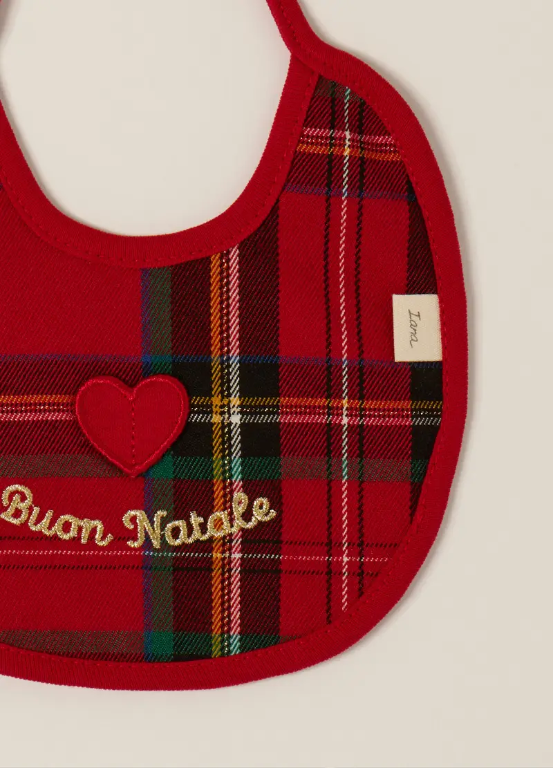 Pack 2 Bavaglini In Interlock Di Puro Cotone Iana Neonata, Rosso aragosta, .U miniatura 3