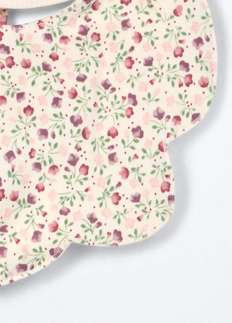 Pack 2 Bavaglini In Interlock Di Puro Cotone Neonata, Bianco, .U miniatura 3