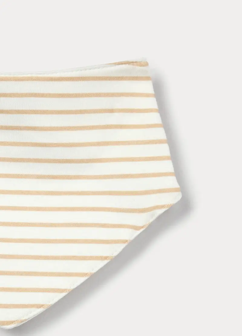 Pack 2 Bavaglini In Interlock Di Puro Cotone Neonato, Marrone cioccolato, U miniatura 3