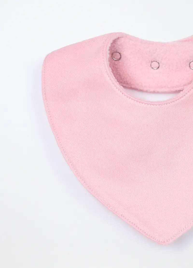 Pack 2 Bavaglini In Interlock Di Puro Cotone, Neonato, Rosa pastello, .U miniatura 3