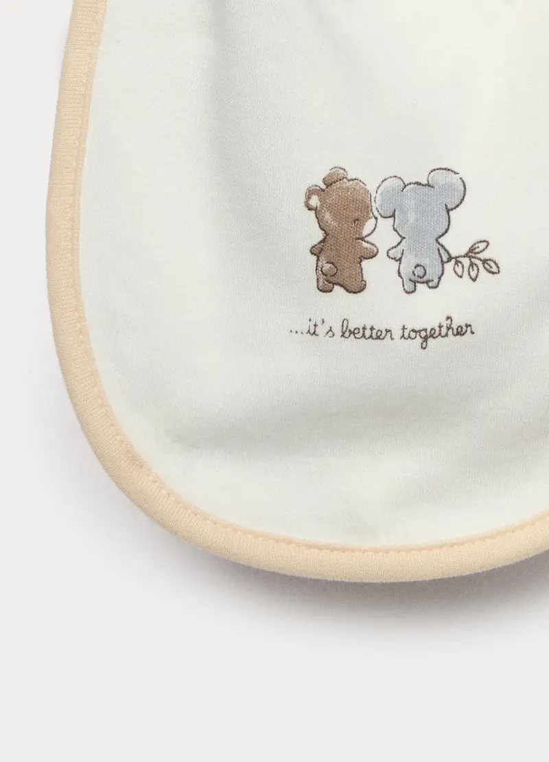 Pack 2 Bavaglini In Viscosa Di Bamboo Misto Cotone, Unisex, Giallo champagne, U miniatura 2