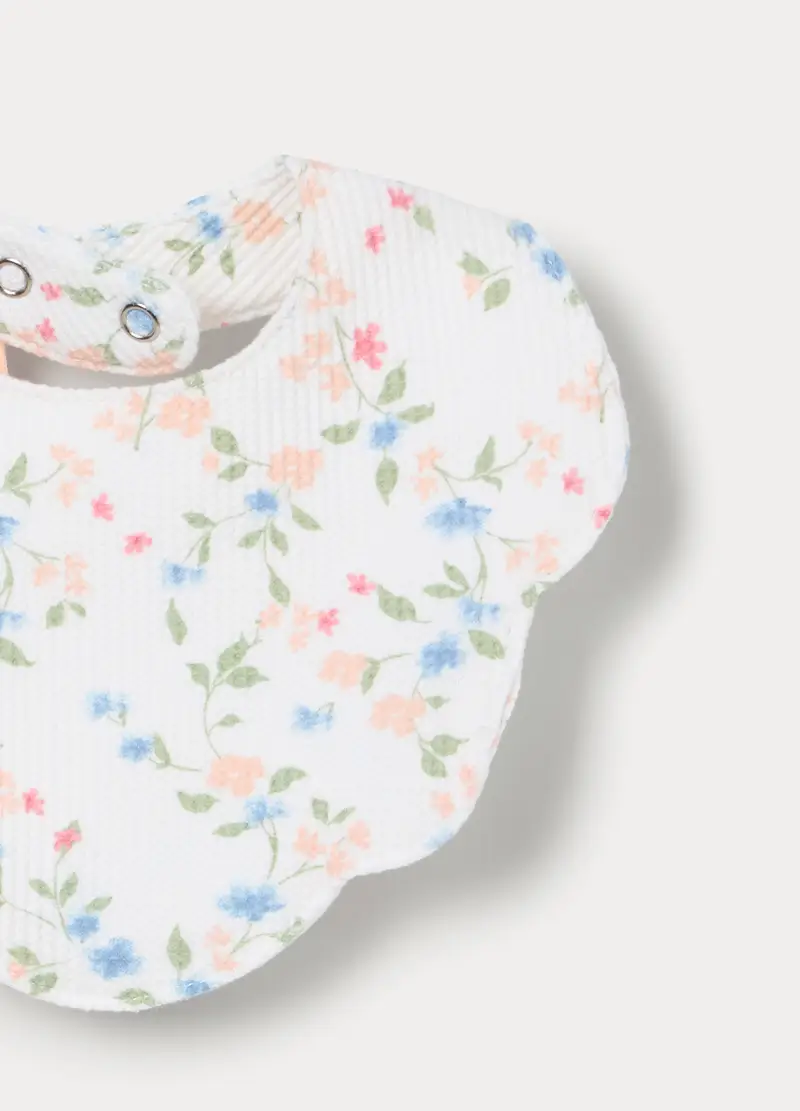 Pack 2 Bavaglini Misto Cotone Neonata, Rosa pompelmo, U miniatura 3