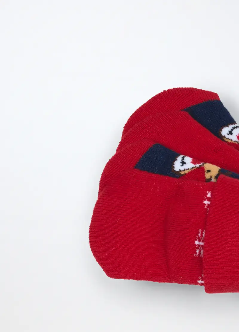 Pack 2 Calzini Antiscivolo In Spugna Misto Cotone, Unisex, Blu scuro miniatura 3