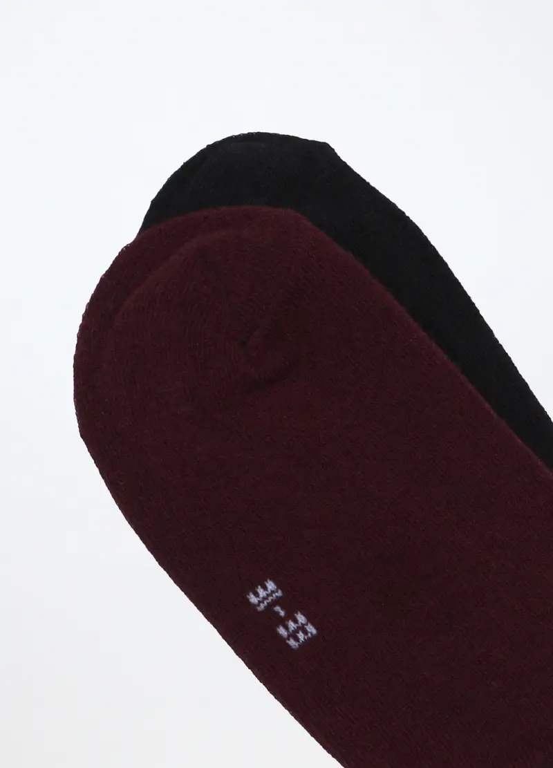 Pack 2 Calzini Medi Misto Cotone Bambina, Nero miniatura 3