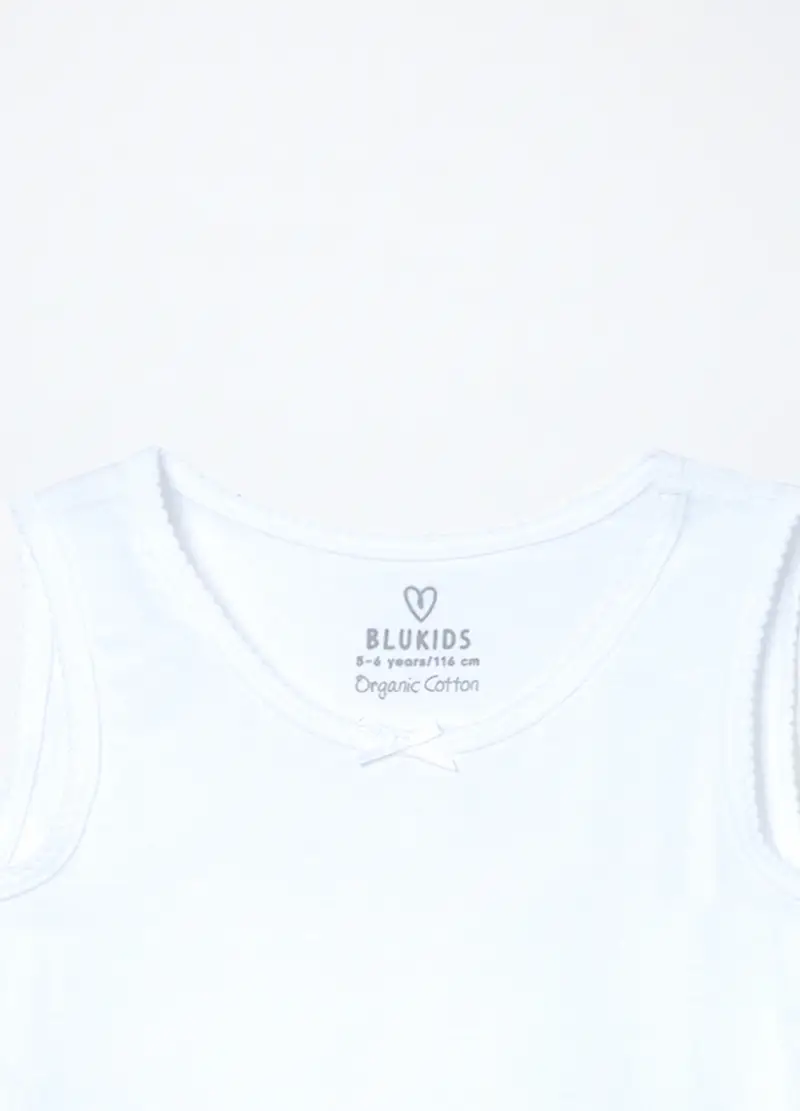 Blukids Canotte Bambina Bianco 2474488 miniatura 3