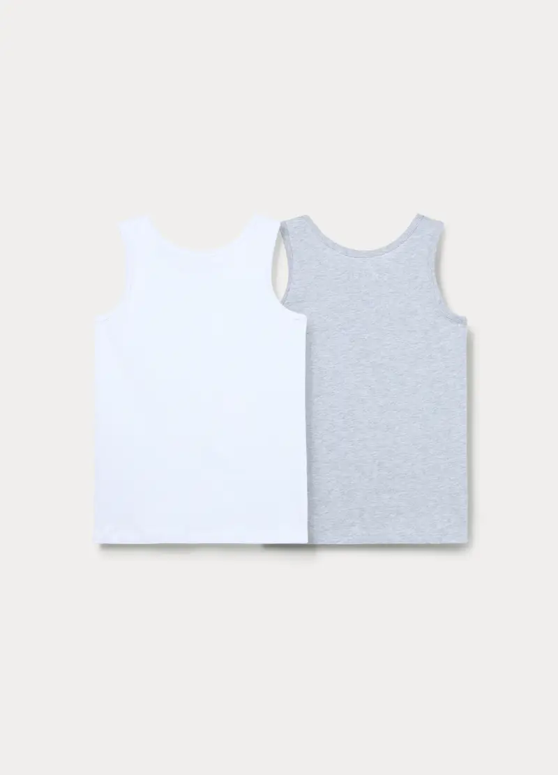 Blukids Canotte Ragazzo Bianco 4318075 miniatura 2