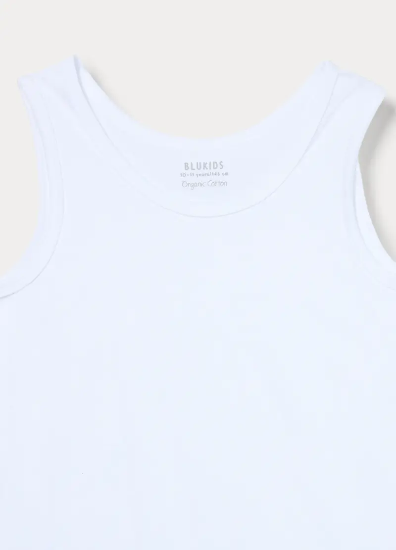 Blukids Canotte Ragazzo Bianco 4318277 miniatura 3