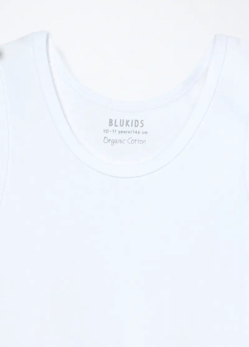 Blukids Canotte Bambino Bianco 2784205 miniatura 3