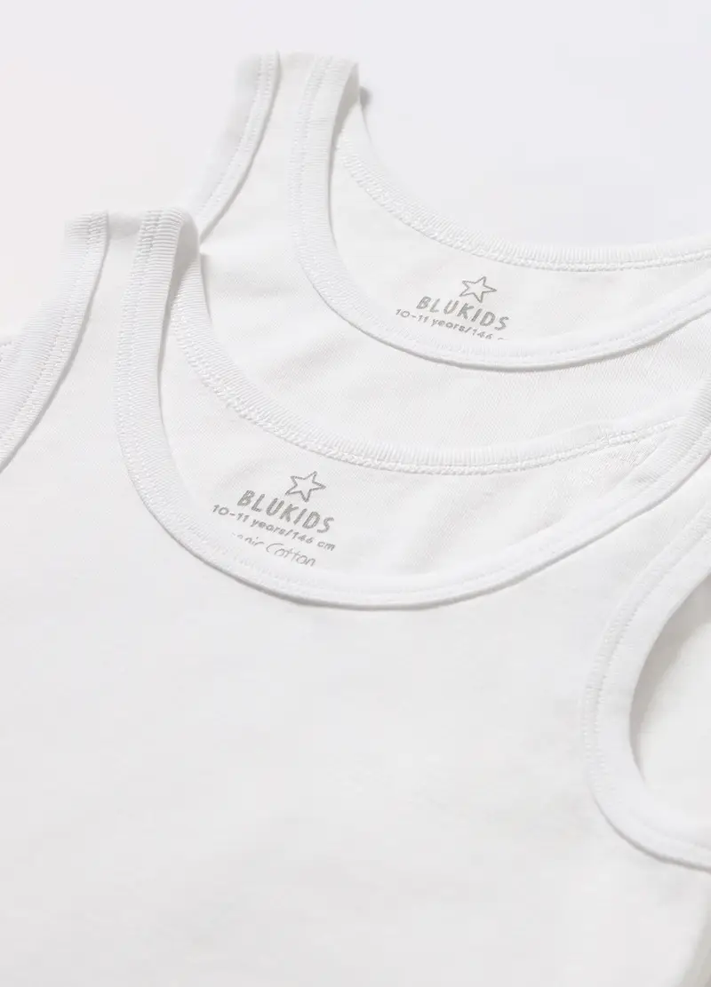 Blukids Canotte Bambino Bianco 3106215 miniatura 2