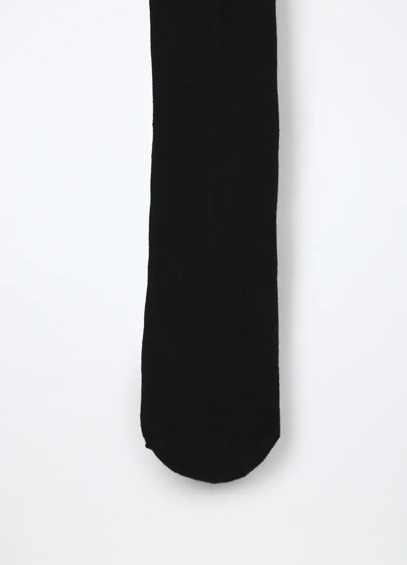 Pack 2 Collant In Cotone Stretch Bambina, Nero miniatura 2