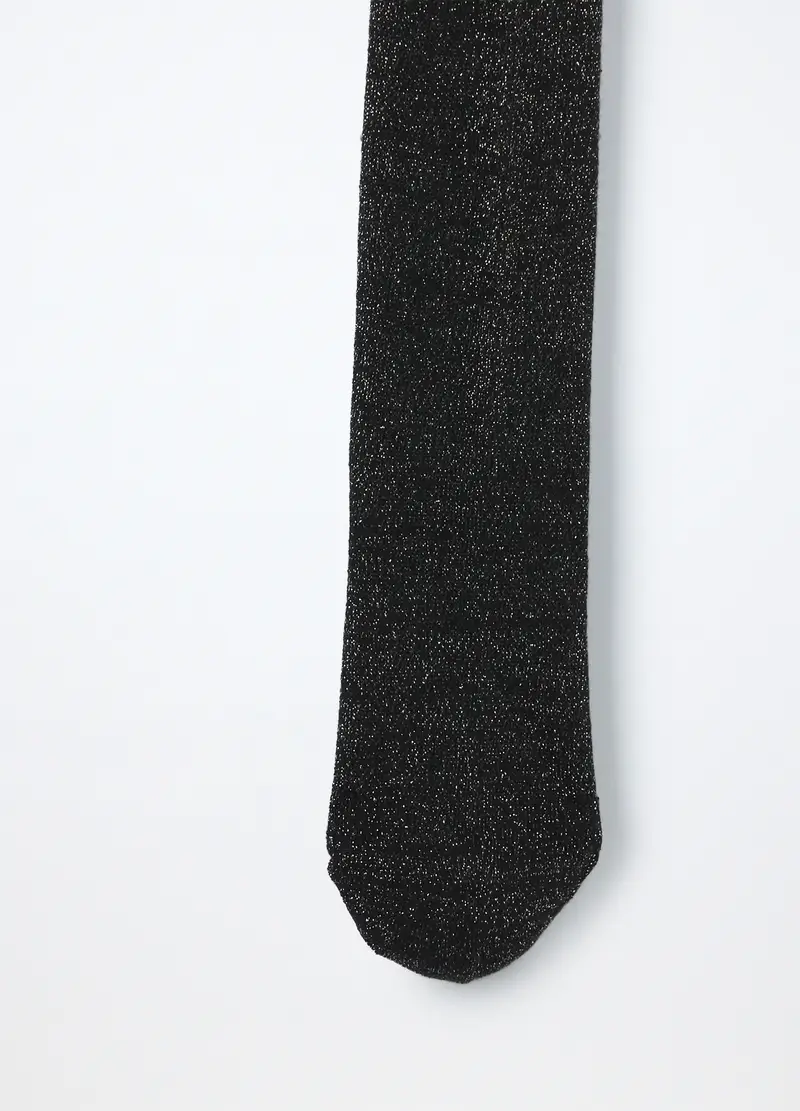 Pack 2 Collant In Cotone Stretch Bambina, Nero stampa 1 miniatura 3