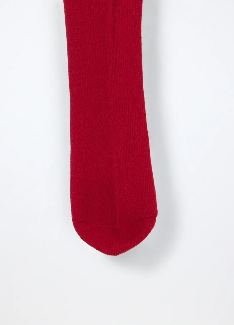 Pack 2 Collant Misto Cotone Bambina, Rosso aragosta miniatura 3