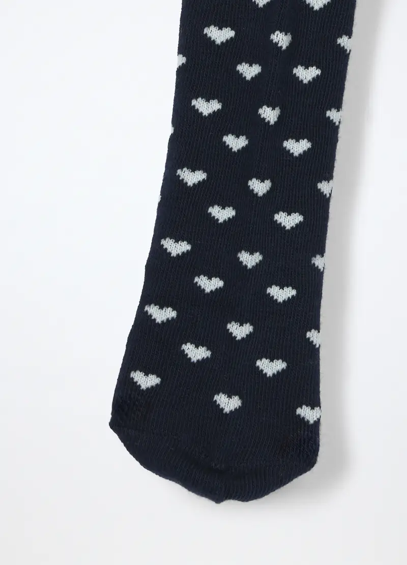 Pack 2 Collant Misto Viscosa Neonata, Blu scuro miniatura 3