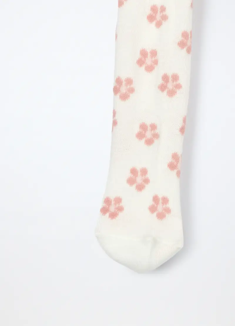 Pack 2 Collant Misto Viscosa Neonata, Rosa chiaro miniatura 2