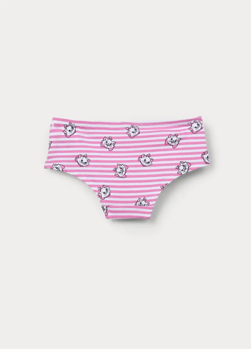 Pack 2 Culotte Disney In Jersey Di Cotone Stretch Bimba, Neonata, Bianco/Rosa miniatura 3