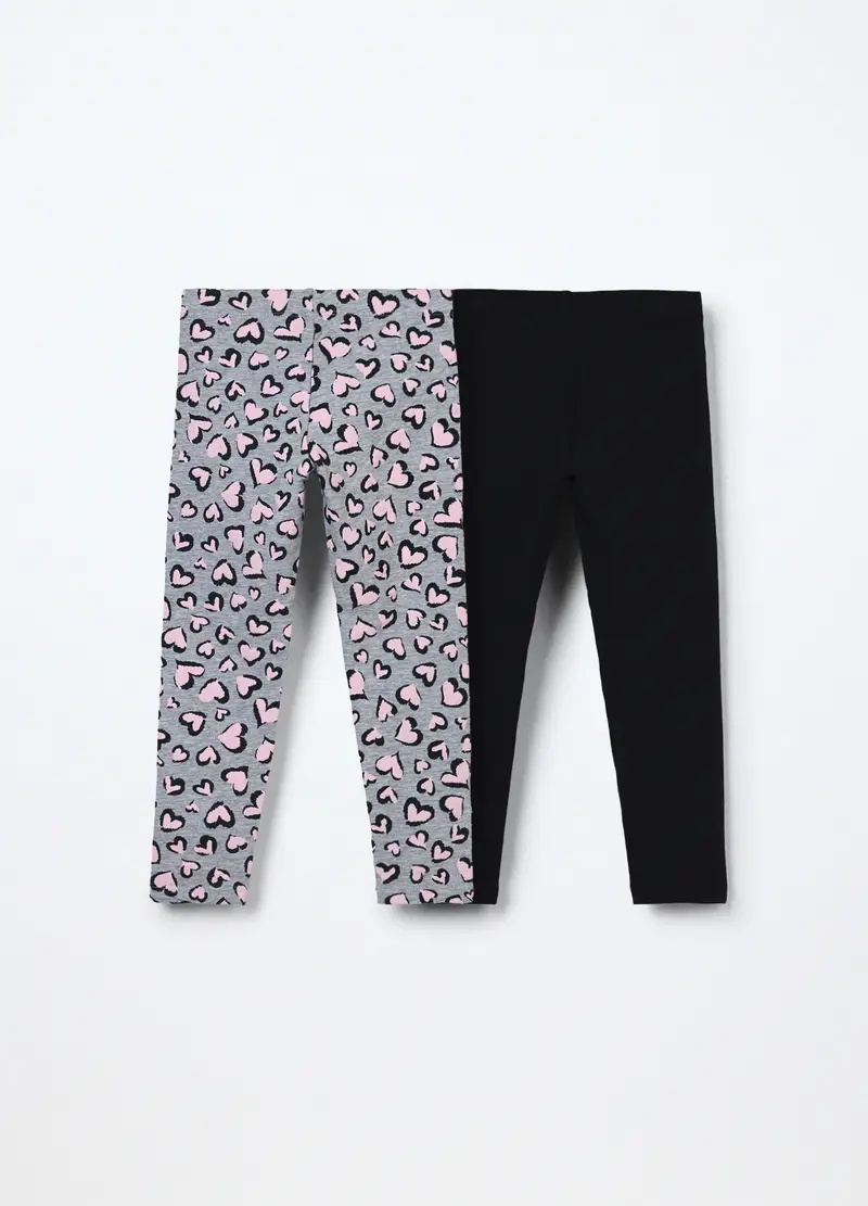 Blukids Leggings Bambina Nero 3755262 miniatura 2