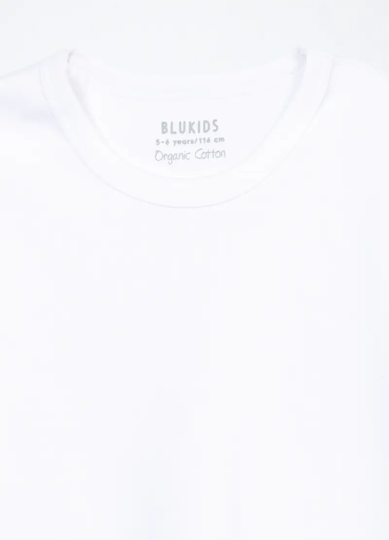 Pack 2 Magliette Intime In Interlock Di Puro Cotone Bambino, Bianco gesso miniatura 3