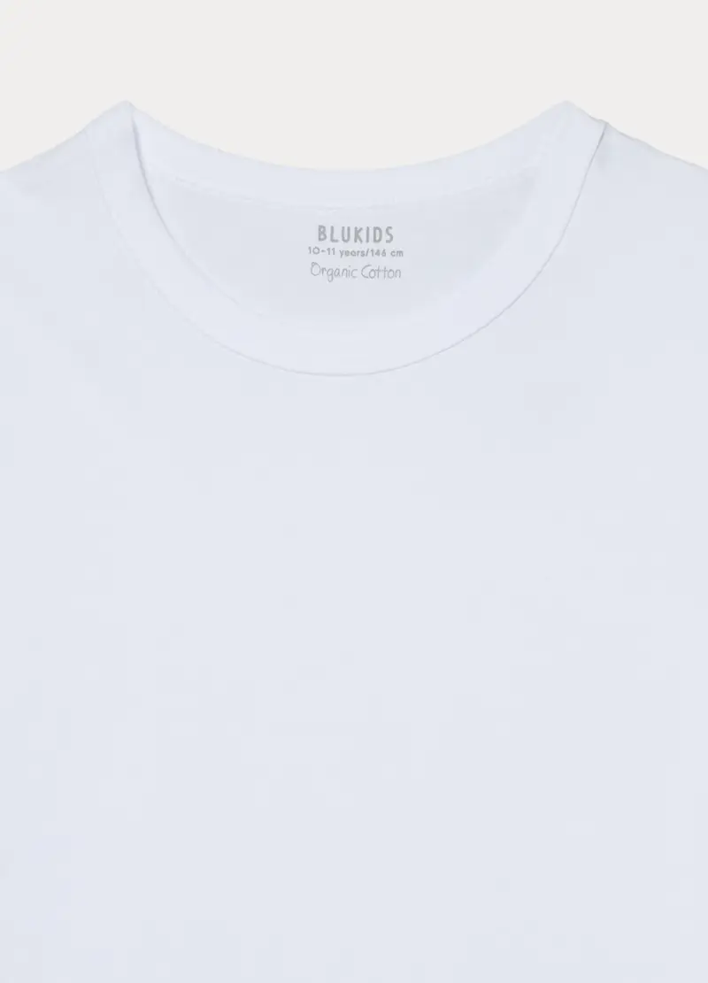 Pack 2 Magliette Intime In Jersey Di Puro Cotone Ragazzo, Bambino, Blu navy miniatura 3