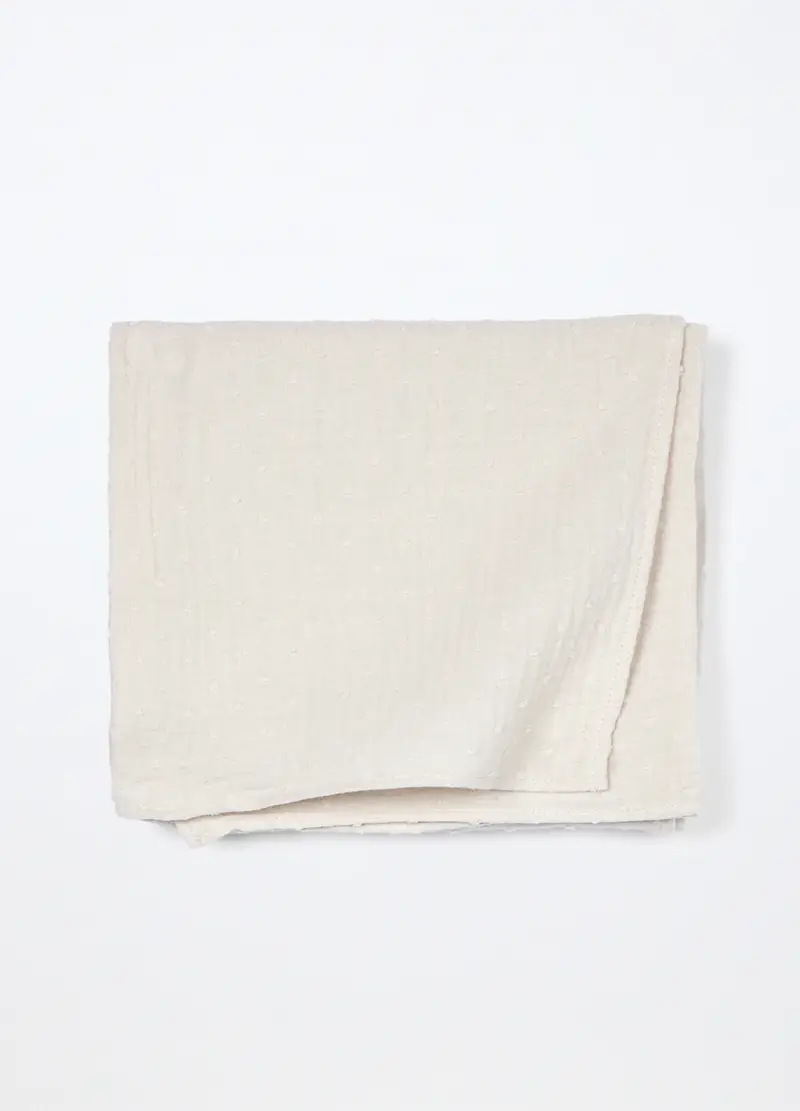 Pack 2 Mussole In Puro Cotone Neonato, Unisex, Bianco/Beige, .U miniatura 3