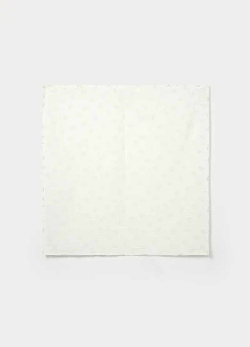 Pack 2 Mussole In Puro Cotone, Unisex, Bianco, U miniatura 2