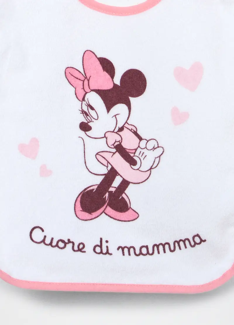 Pack 3 Bavaglini In Spugna Di Misto Cotone Neonata, Bianco/Rosa, .U miniatura 3