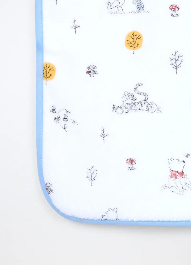 Pack 3 Bavaglini In Spugna Di Misto Cotone Neonato, Bianco/Azzurro, .U miniatura 2