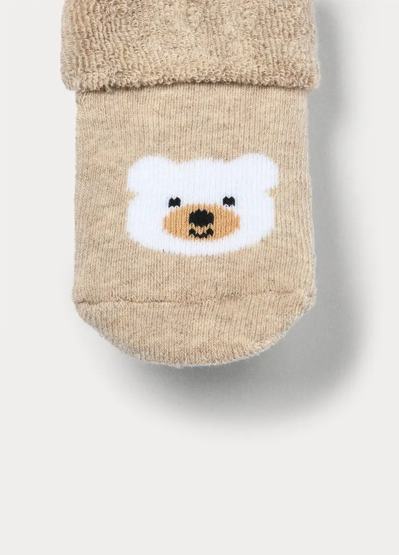 Blukids Calze Neonato Beige 4221965 miniatura 3