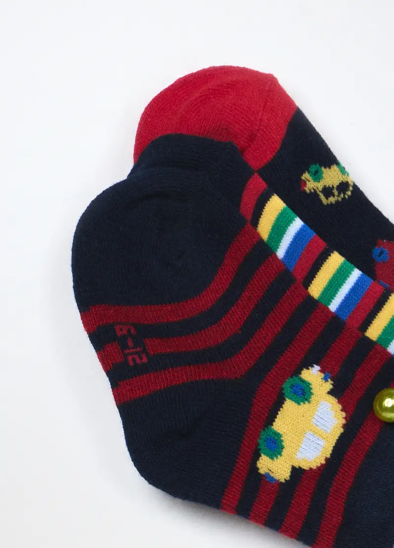 Pack 3 Calzini Misto Cotone Neonato, Blu navy miniatura 3