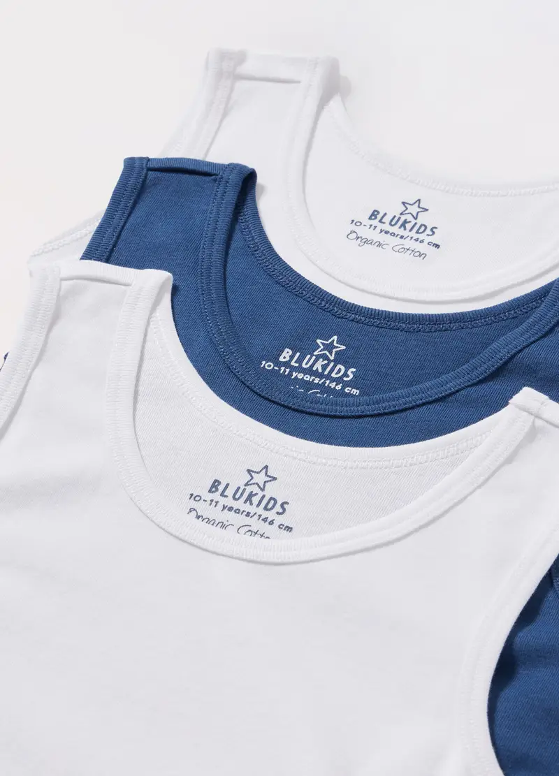 Blukids Canotte Ragazzo Bianco 4254020 miniatura 2