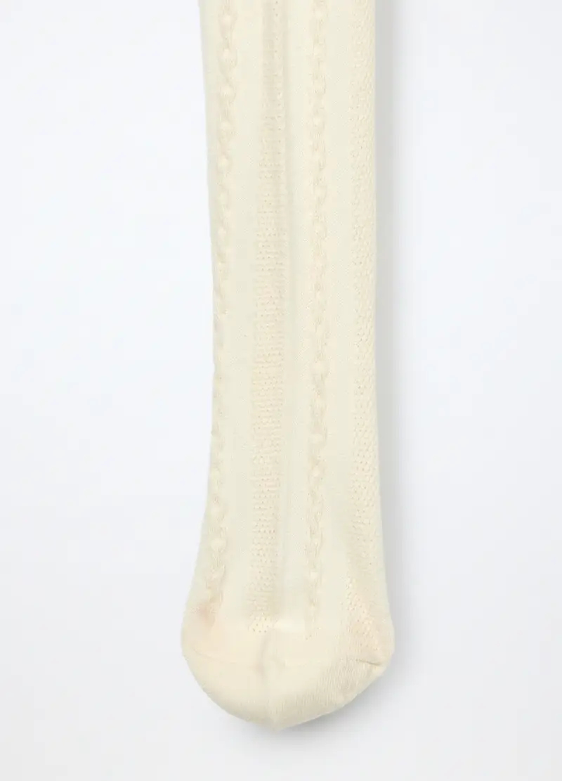 Pack 3 Collant In Cotone Stretch Bambina, Rosso bordeaux miniatura 2