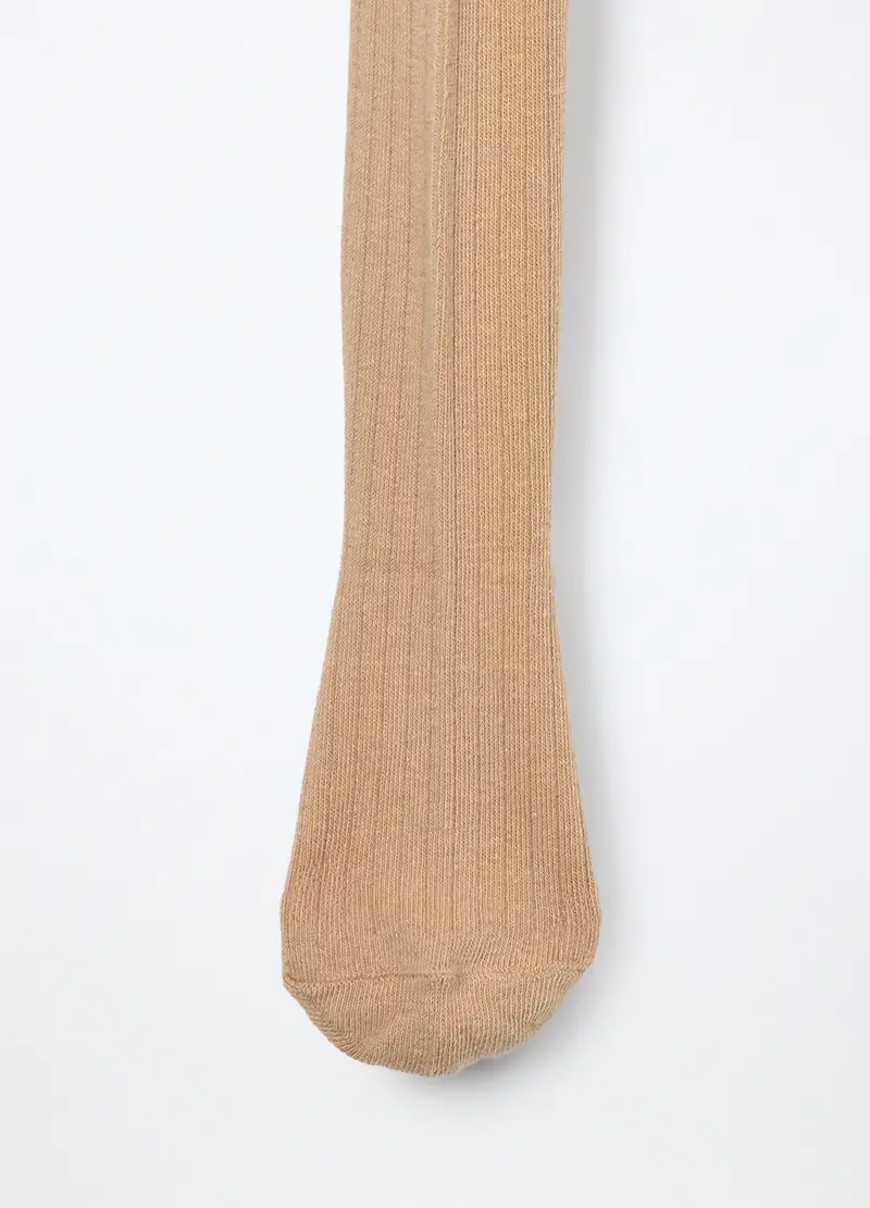 Pack 3 Collant In Cotone Stretch Bambina, Rosso bordeaux miniatura 3