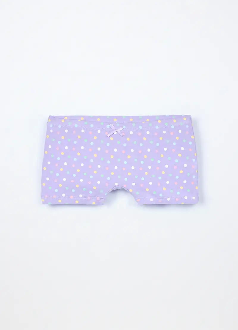 Pack 3 Culotte In Jersey Di Cotone Stretch Bambina, Bianco miniatura 2