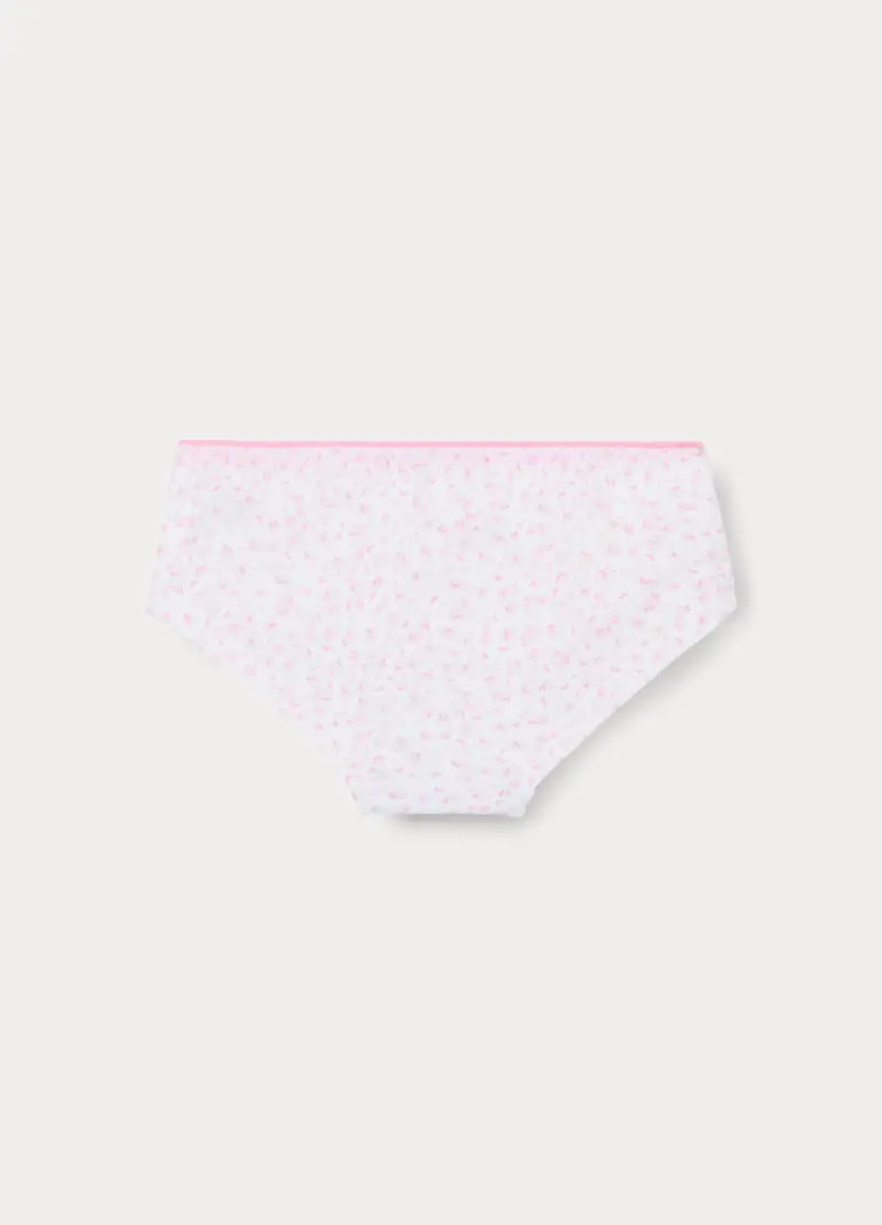 Pack 3 Culotte In Jersey Di Cotone Stretch Bambina, Bianco miniatura 3