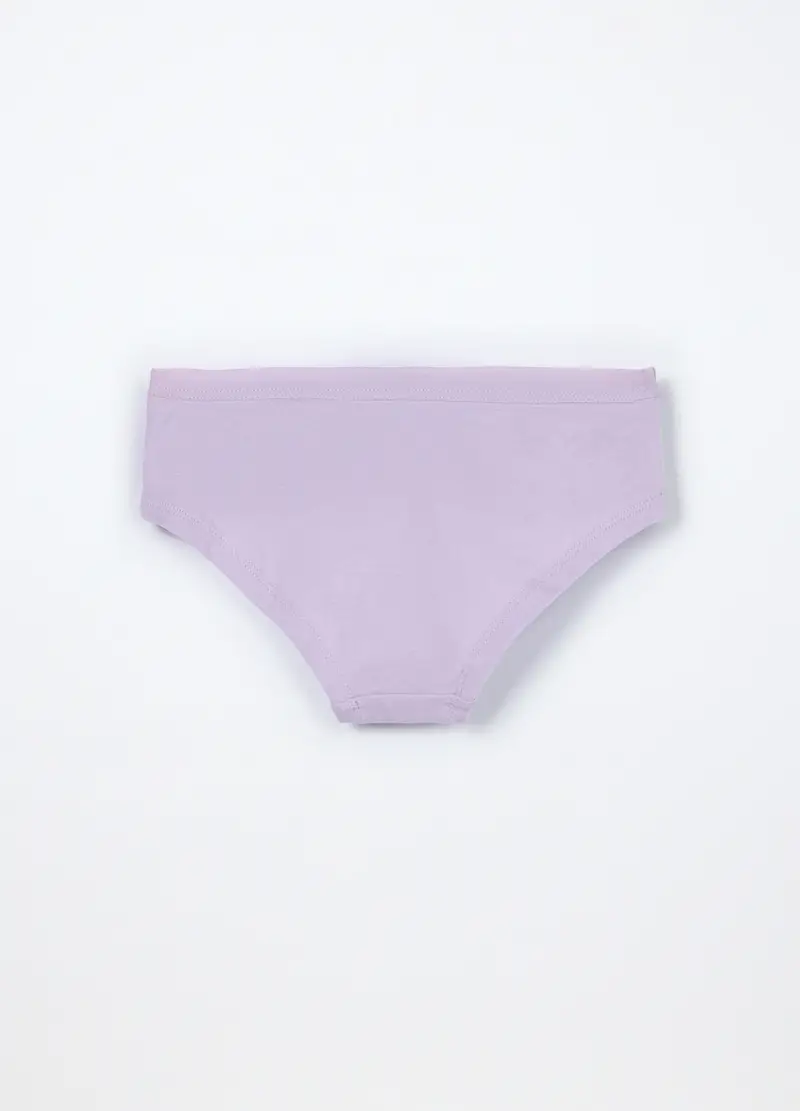 Pack 3 Culotte In Jersey Di Cotone Stretch Bambina, Viola lilla miniatura 3