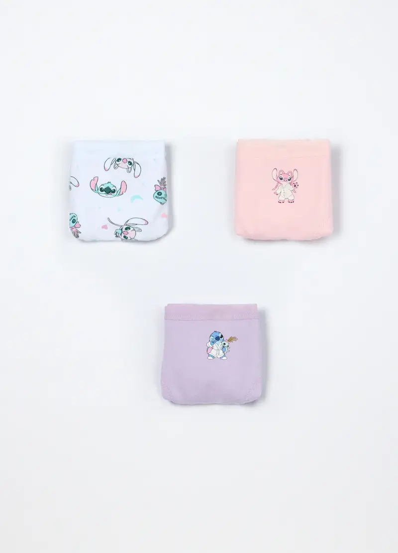 Pack 3 Culotte In Jersey Di Cotone Stretch Bambina, Viola lilla