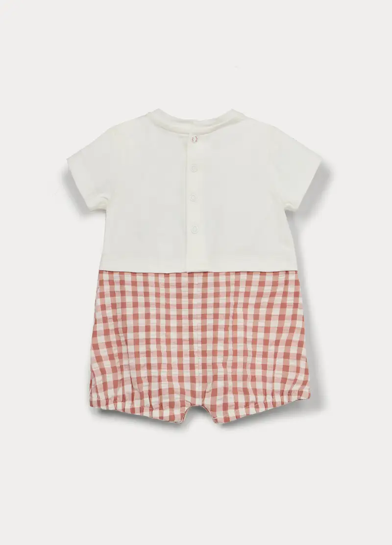 Blukids Pagliaccetto In Jersey Di Cotone Stretch Neonato, Marrone cognac miniatura 2