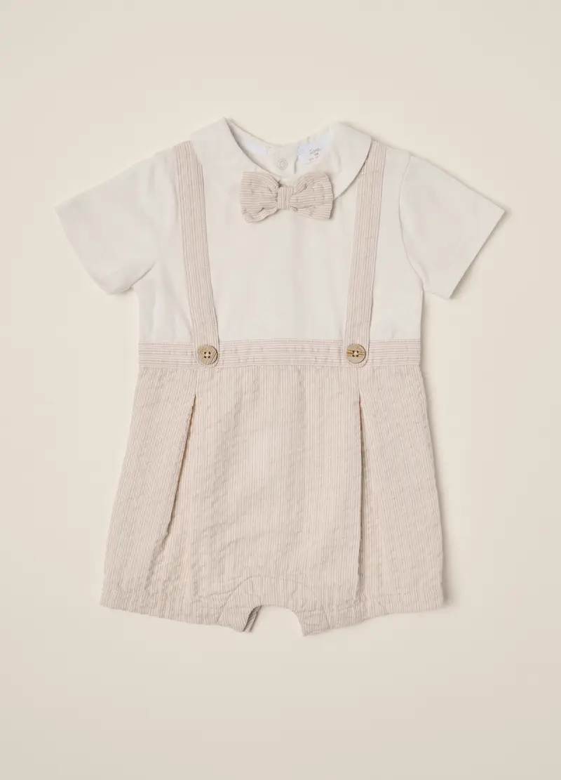 Blukids, Pagliaccetto In Puro Cotone Iana Neonato, Bianco, Taglia: 3