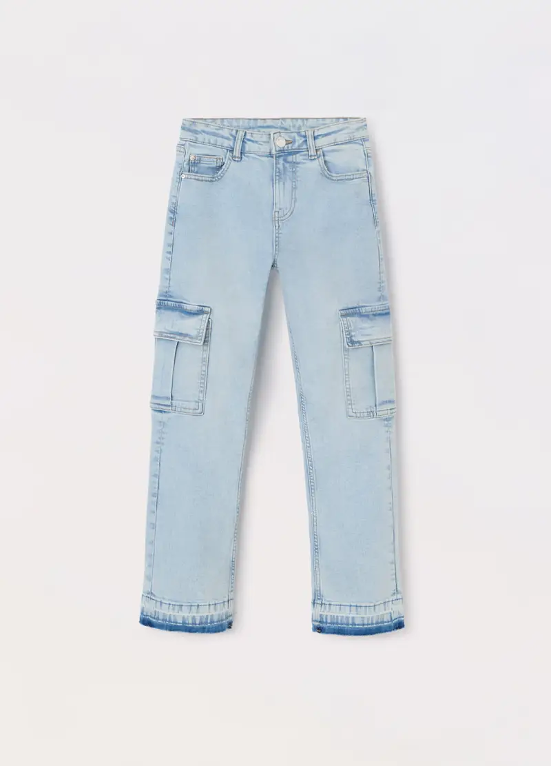 Blukids Pantaloni cargo Ragazza Azzurro 963896