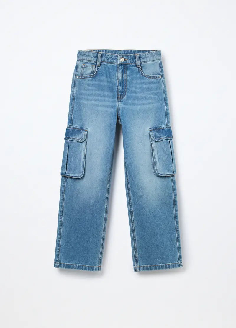 Blukids Pantaloni cargo Ragazza Denim 1995958