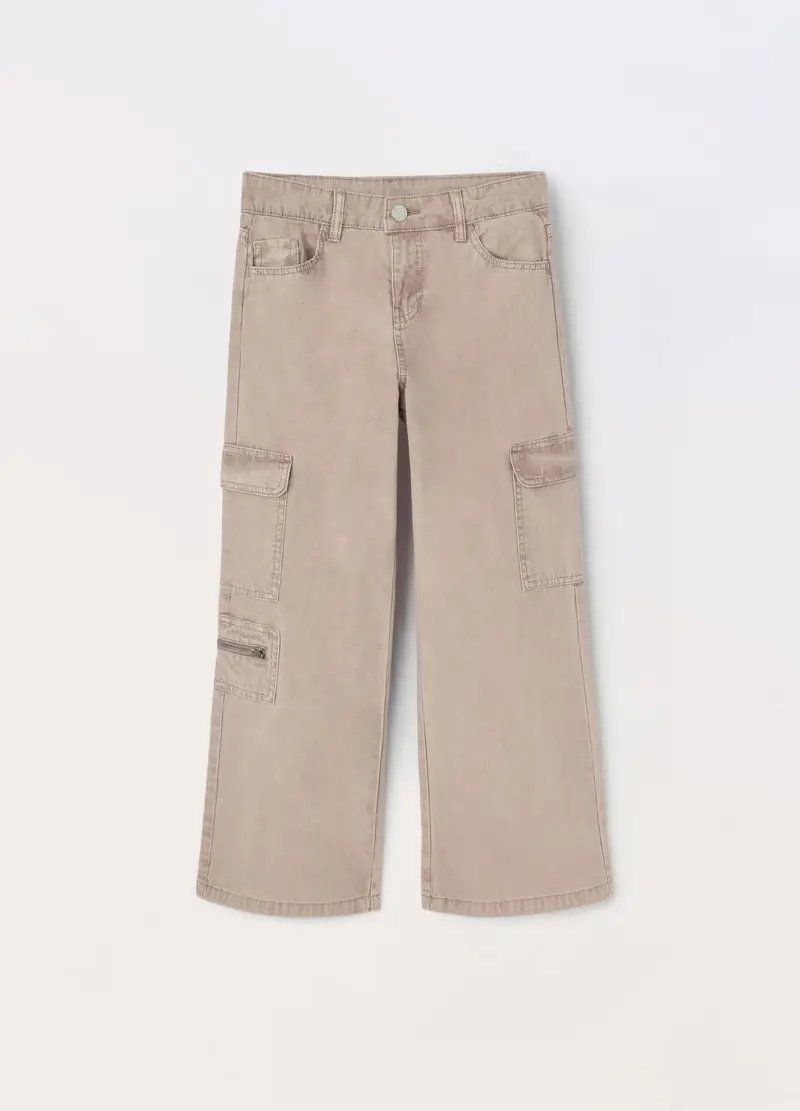 Blukids Pantaloni cargo Ragazza Beige 964467