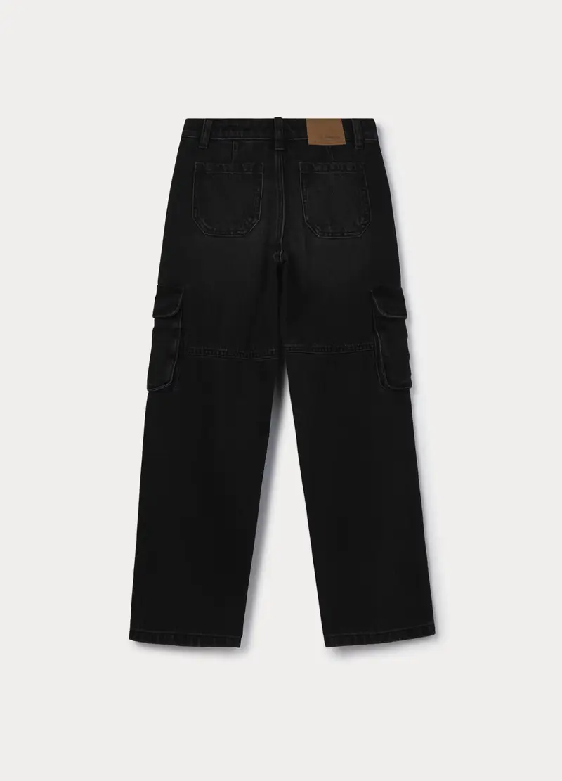 Blukids Pantaloni cargo Ragazza Nero 4221033 miniatura 2