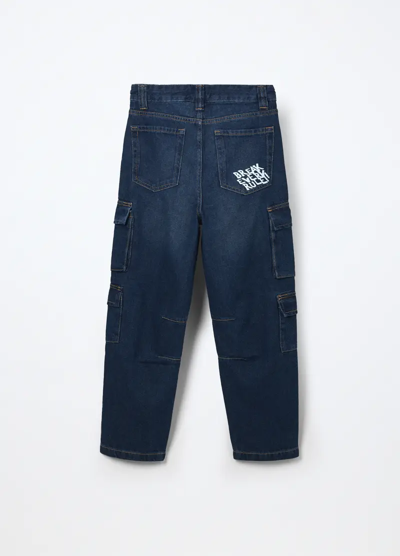 Blukids Pantaloni cargo Ragazzo Denim 4287708 miniatura 2