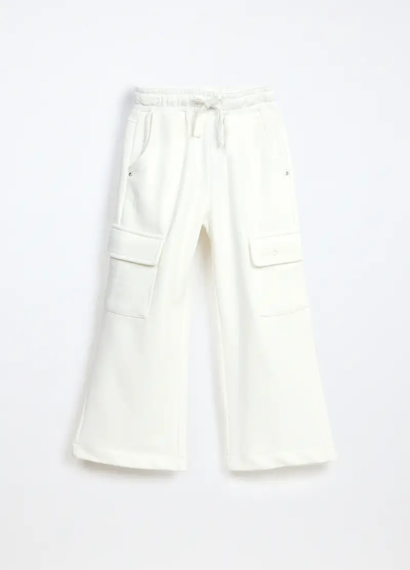 Blukids Pantaloni cargo Bambina Bianco 1994854