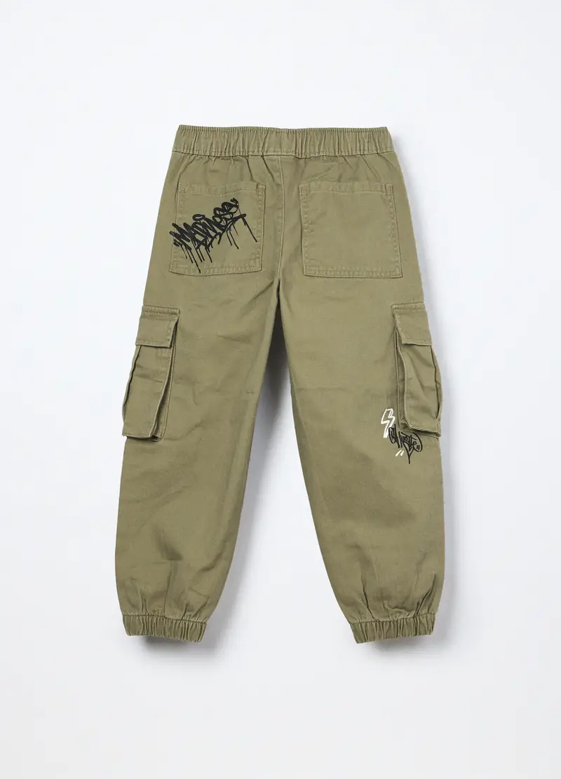 Blukids Pantaloni cargo Bambino Verde 4252050 miniatura 2