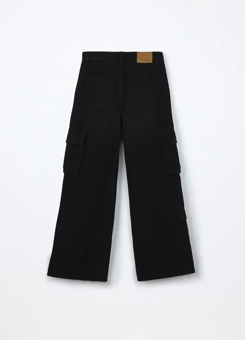 Blukids Pantaloni cargo Ragazza Nero 2762986 miniatura 2