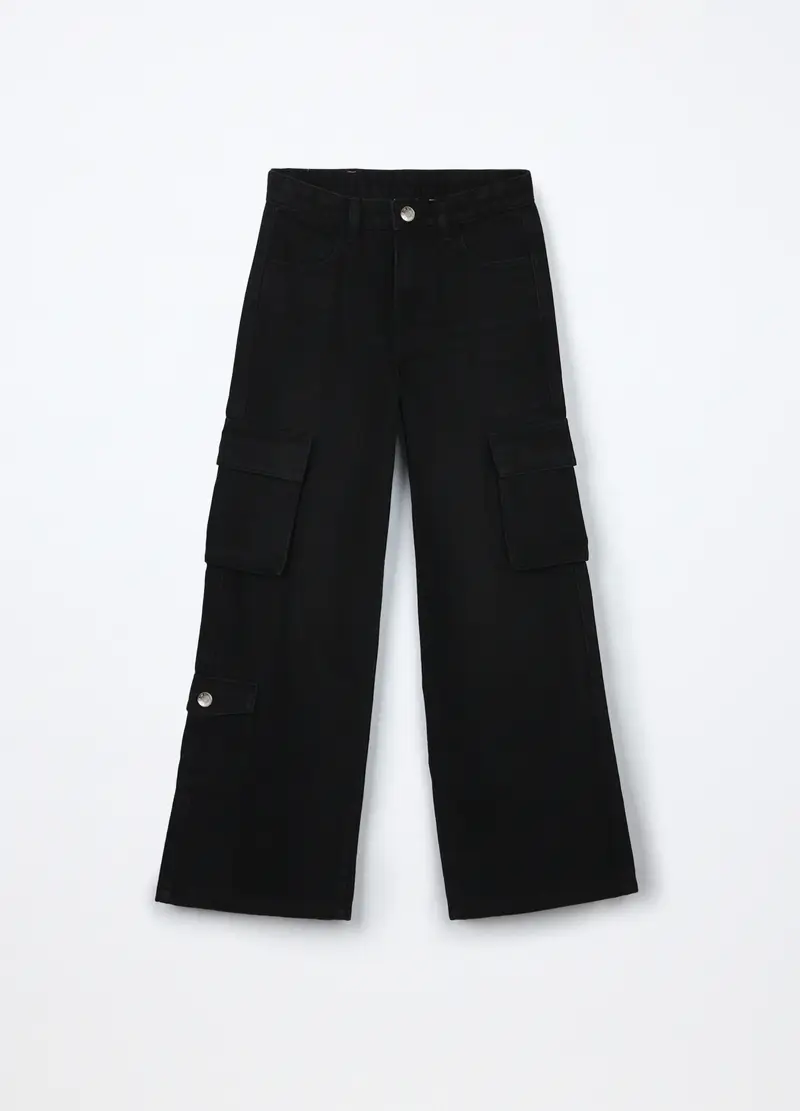 Blukids Pantaloni cargo Ragazza Nero 2762986
