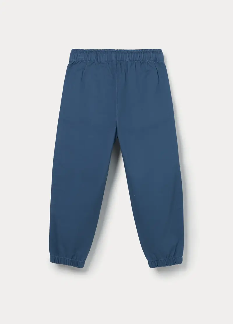 Pantaloni Chino In Puro Cotone Bambino, Blu Bluette miniatura 2