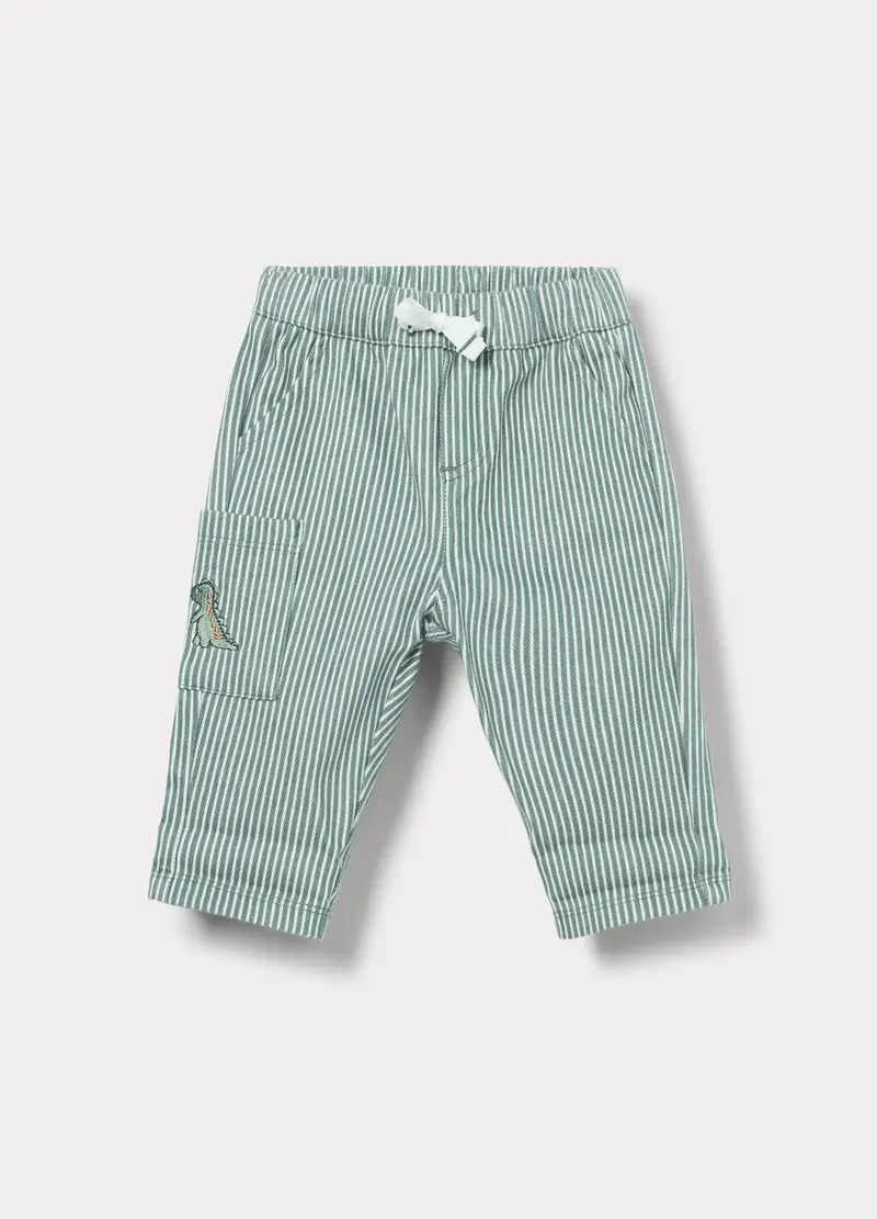 Pantaloni In Punto Milano Neonato, Verde smeraldo